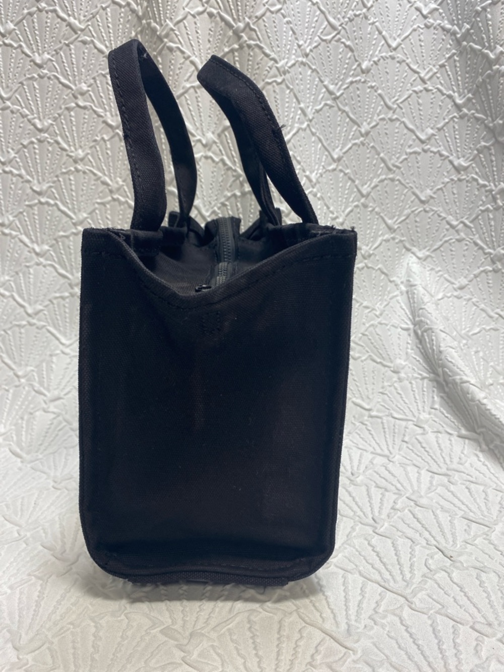 Marc Jacobs small Black Canvas The Tote Bag with Logo roomy easy clean designer - Picture 5 of 16